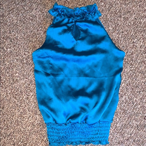 Blue Ruffled Blouse - Picture 4 of 4